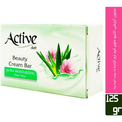 صابون کرمی اکتیو  آلوئه ورا
