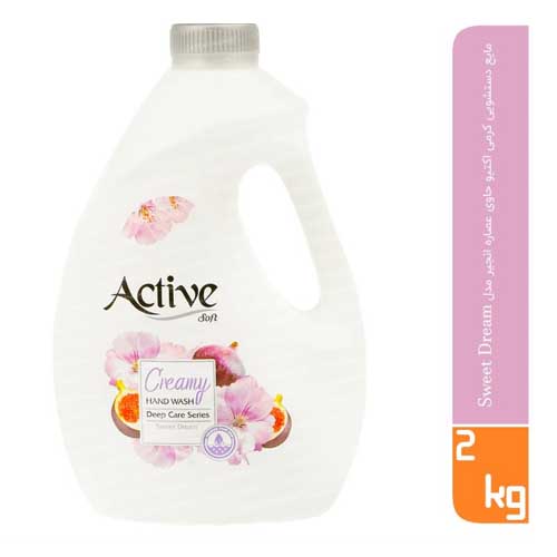 مایع دستشویی کرمی اکتیو انجیر و گل
