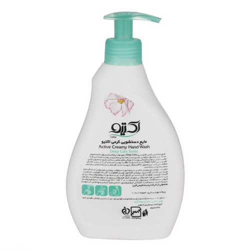 مایع دستشویی کرمی اکتیو آلوئه ورا و گل
