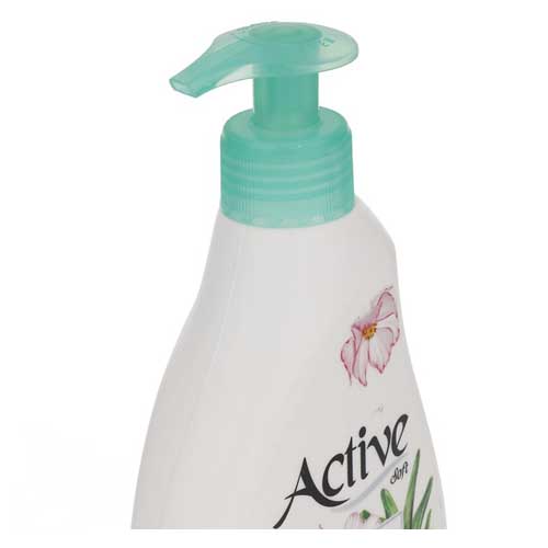 مایع دستشویی کرمی اکتیو آلوئه ورا و گل