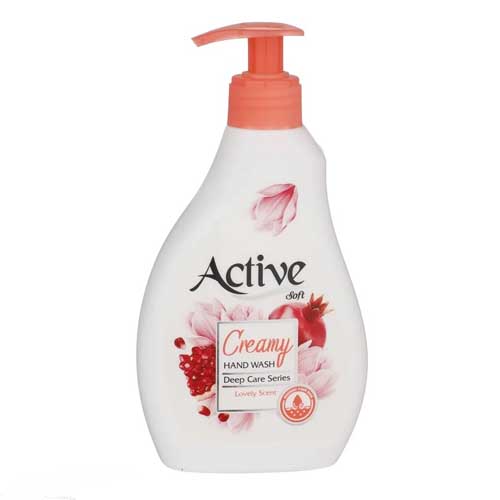 مایع دستشویی کرمی اکتیو انار و گل