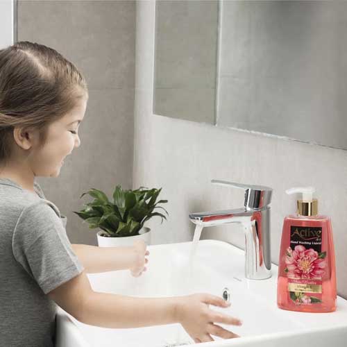 مایع دستشویی شفاف اکتیو صورتی