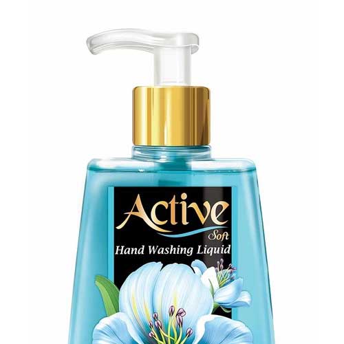 مایع دستشویی شفاف اکتیو آبی