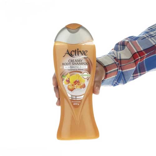 شامپو بدن کرمی اکتیو گل و کارامل