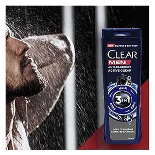 شامپو زغالی آقایان کلیر 