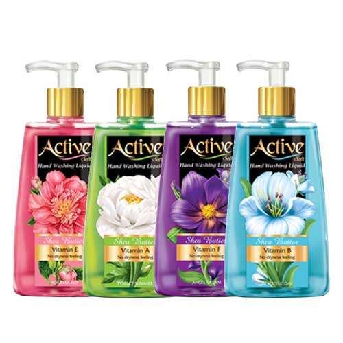 مایع دستشویی شفاف اکتیو