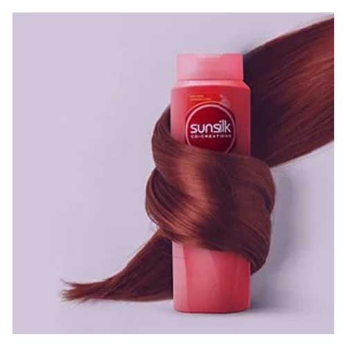 شامپو تثبیت رنگ مو سان سیلک 350 میلی لیتر