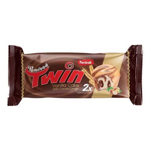 کیک دوقلو دو رنگ پامینک