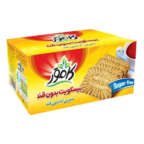 بیسکویت گندم بدون قند کامور