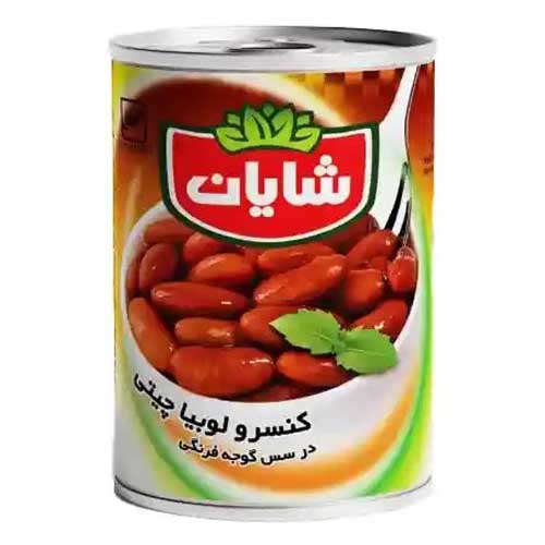 کنسرو لوبیا چیتی شایان