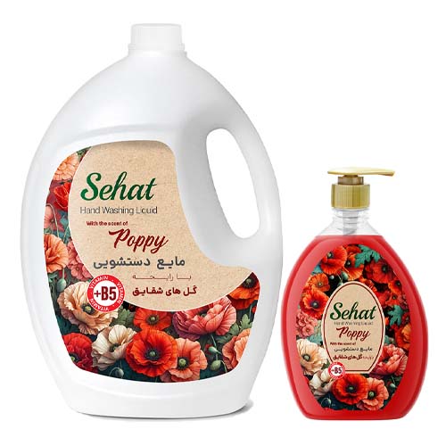 مایع دستشویی شفاف شقایق صحت