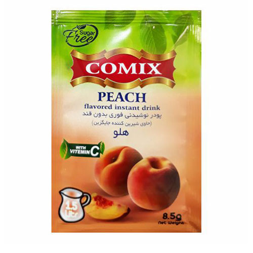 پودر شربت هلو کمیکس 